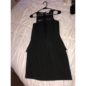 Black mini dress